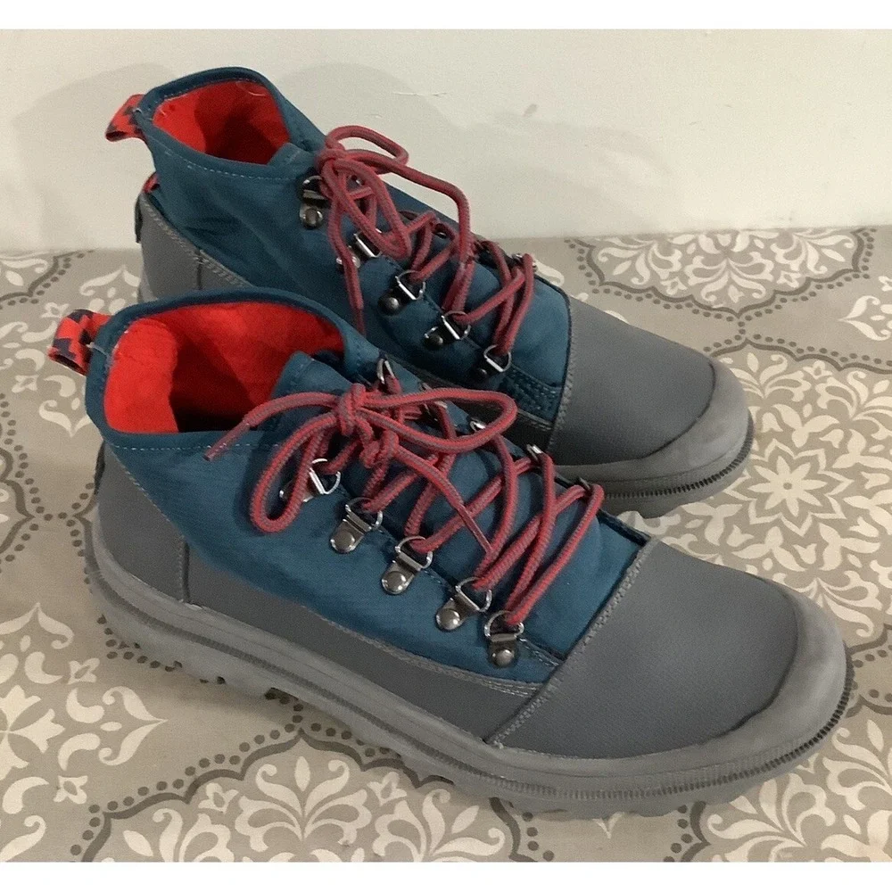 Toms Mens Cordova Gray Round Toe Lace Up Ankle Chukka Boots Size 10